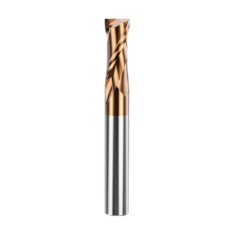 HRC58 2 FLUTE CARBIDE ENDILL PLAT DE CARBIDE cu acoperire cu bronz