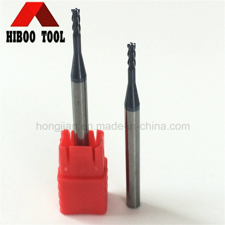 CNC Machine Cutting Tool HRC48 2flutes Solid Carbide Long Neck End Mill