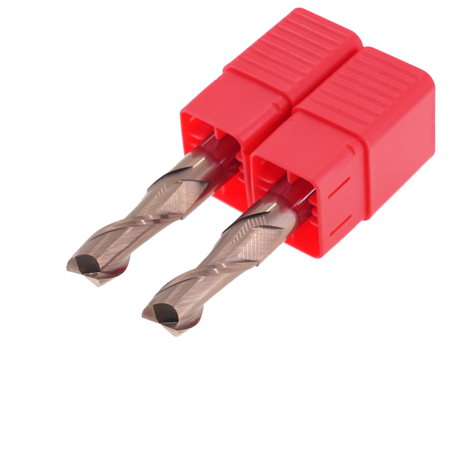 HRC58 2 Flutes Carbide Flat Endmill With Bronze Coating