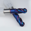 HRC65 Nano Coated 4 Flutes Ball Nose End Mill 