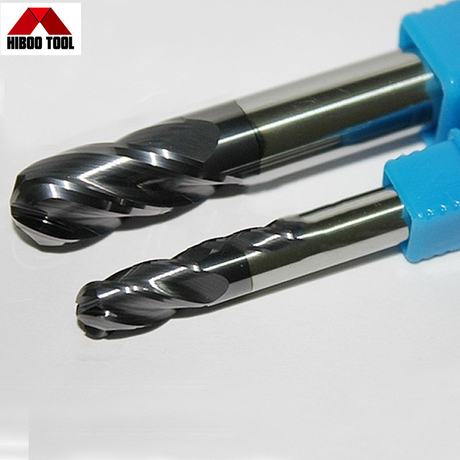 HRC 55 Factory Supplier 4 Flutes Ball Nose End Milling Cutter