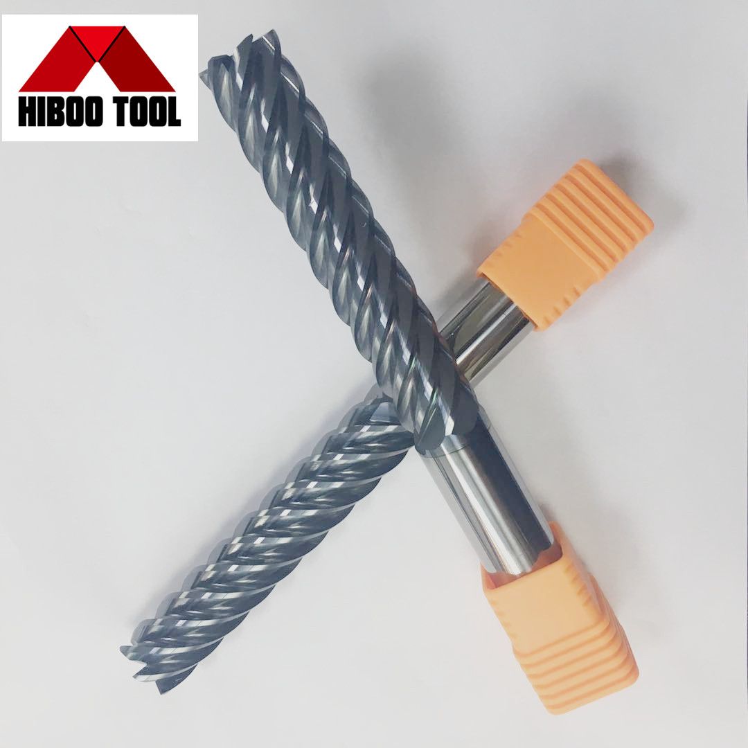 HRC48 6flutes Tungsten Carbide End Mill Tiain coating