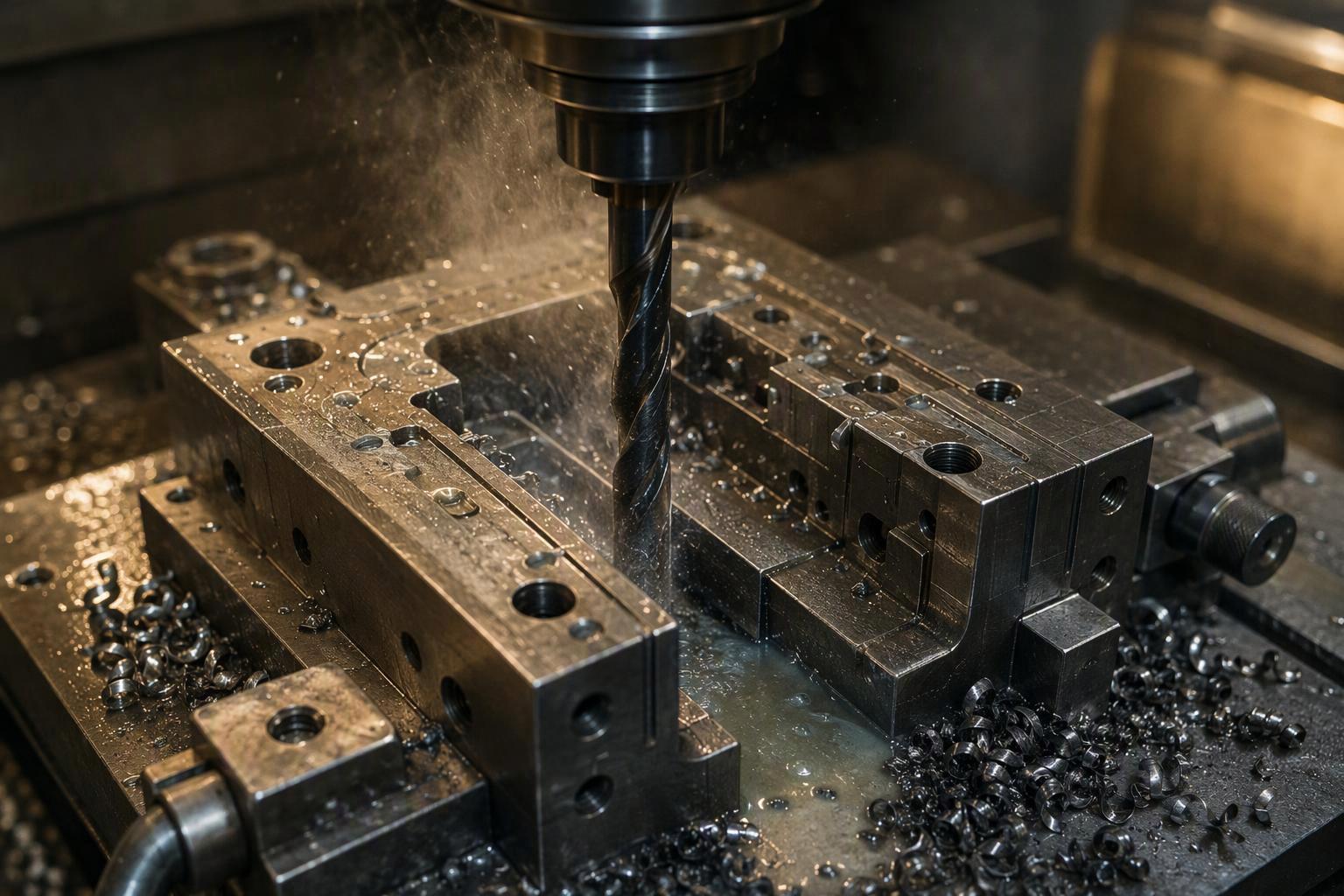 Carbide deep-hole drill, reamer and thread milling cutter used for cooling channels, ejector pin holes and threaded holes in mold manufacturing